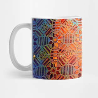 Blue and orange vector design Mug